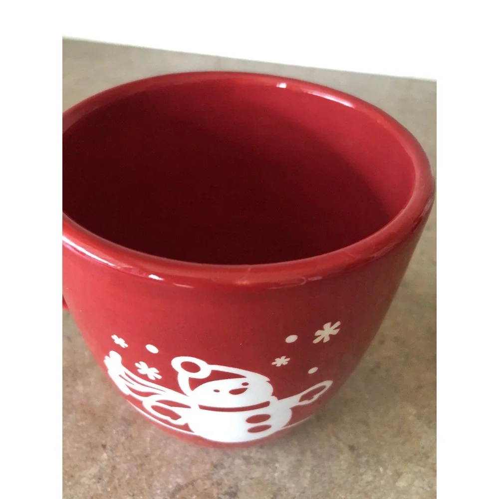 Target Red White Snowman‎ Coffee Cup Mug Tea Holiday Christmas